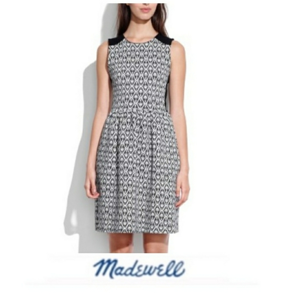 Madewell Diamond Jacquard Dress Size Small